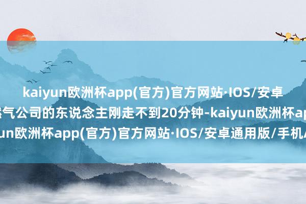 kaiyun欧洲杯app(官方)官方网站·IOS/安卓通用版/手机APP下载燃气公司的东说念主刚走不到20分钟-kaiyun欧洲杯app(官方)官方网站·IOS/安卓通用版/手机APP下载