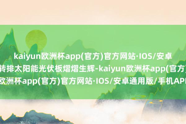 kaiyun欧洲杯app(官方)官方网站·IOS/安卓通用版/手机APP下载一转排太阳能光伏板熠熠生辉-kaiyun欧洲杯app(官方)官方网站·IOS/安卓通用版/手机APP下载