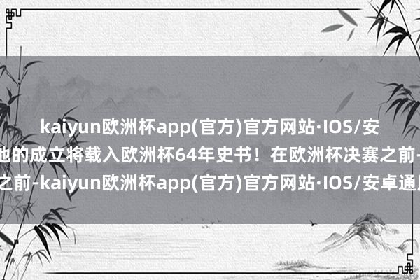 kaiyun欧洲杯app(官方)官方网站·IOS/安卓通用版/手机APP下载他的成立将载入欧洲杯64年史书！在欧洲杯决赛之前-kaiyun欧洲杯app(官方)官方网站·IOS/安卓通用版/手机APP下载