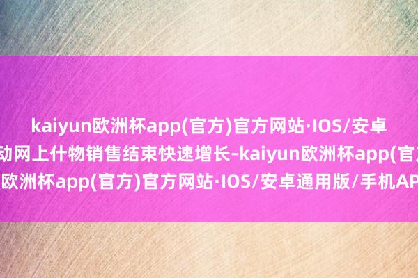 kaiyun欧洲杯app(官方)官方网站·IOS/安卓通用版/手机APP下载带动网上什物销售结束快速增长-kaiyun欧洲杯app(官方)官方网站·IOS/安卓通用版/手机APP下载