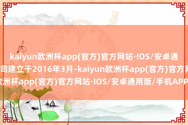 kaiyun欧洲杯app(官方)官方网站·IOS/安卓通用版/手机APP下载该公司建立于2016年3月-kaiyun欧洲杯app(官方)官方网站·IOS/安卓通用版/手机APP下载