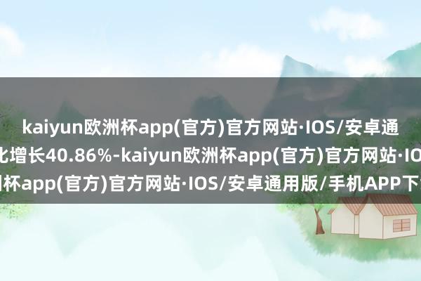 kaiyun欧洲杯app(官方)官方网站·IOS/安卓通用版/手机APP下载同比增长40.86%-kaiyun欧洲杯app(官方)官方网站·IOS/安卓通用版/手机APP下载